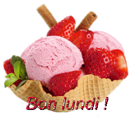 Gif animé Bon lundi glace